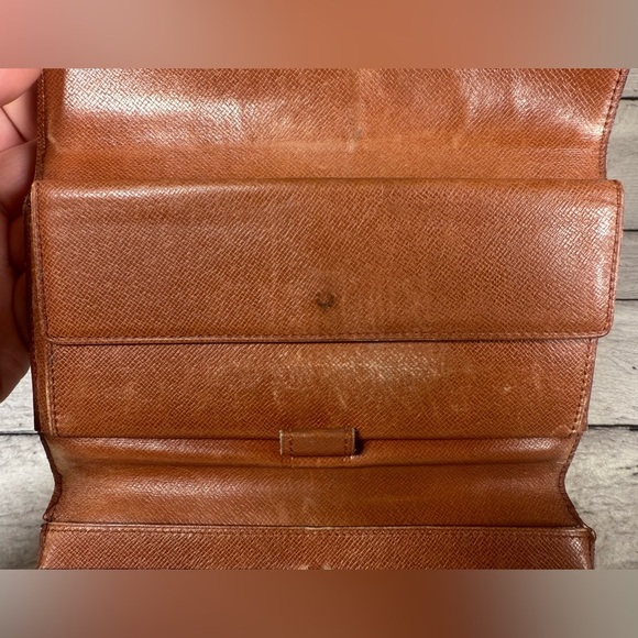 Louis Vuitton Portefeuille Sarah Long Bifold Wallet Monogram Canvas Leather - Picture 9 of 16